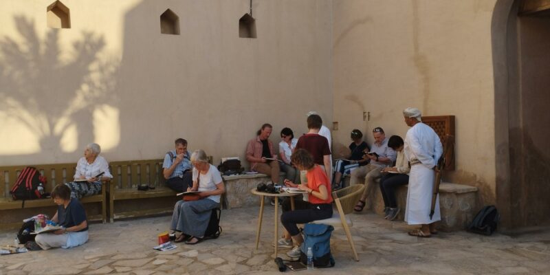 Urban-Sketching Tour durch den Oman 2023