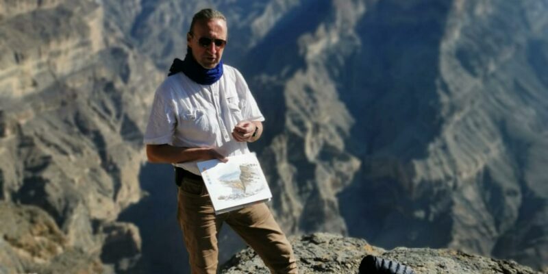 Urban-Sketching Tour durch den Oman 2023