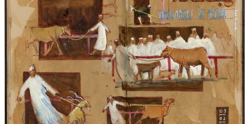 Urban-Sketching Tour durch den Oman 2023