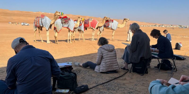 Urban-Sketching Tour durch den Oman 2023