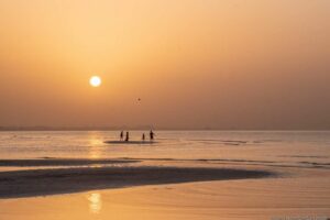 Muscat, Strand, Sonnenuntergang