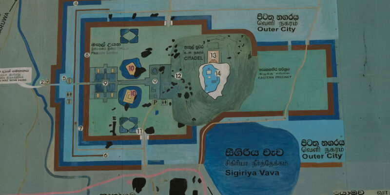 Sigiriya Felsentempel Anlage